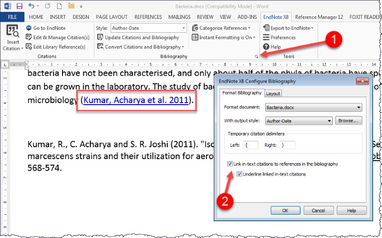 create a hyperlink in word that will in pdf