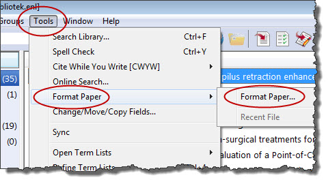 Format paper