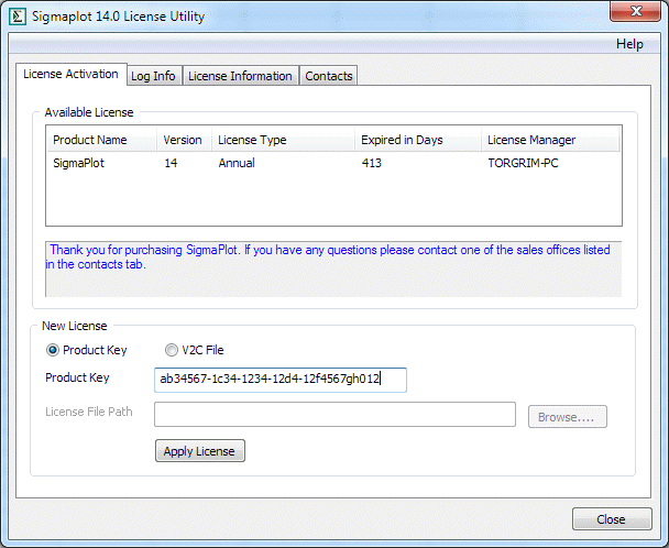 SigmaPlot 15, 14.5 and 14.0 Single-user installation guide