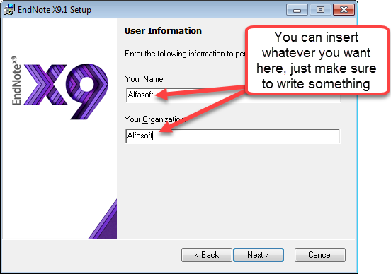 Single installation of EndNote X9, Windows – Alfasoft Support 