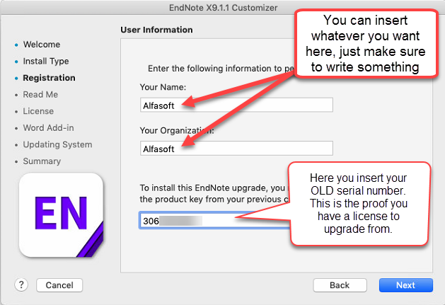 Single installation of Endnote for Mac – Alfasoft Support