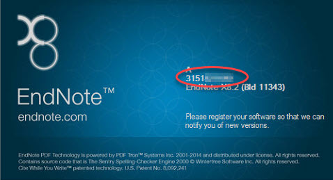 Finding your EndNote serial number – Alfasoft Support & Knowledgebase